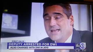 A HARRIS COUNTY SHERIFF WAS ARRESTED FOR ( D.W.I.) THAT CAUSED A MILLION DOLLARS IN DAMAGES AT 43RD.