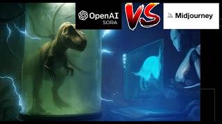 OpenAI Sora vs Midjourney 7 Dinosaur de extinction comparison #midjourney #sora #AI