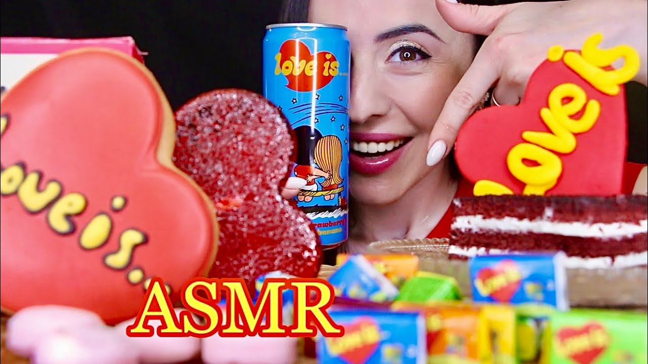 АСМР МУКБАНГ Сладости 🍭 Love is ❤️ ASMR Sweets Candy