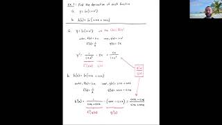 Derivatives of Inverse Functions, part 1 (Calculus 1, Lecture 14)