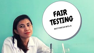 How to conduct a fair test Explained in Filipino with English Subtitle