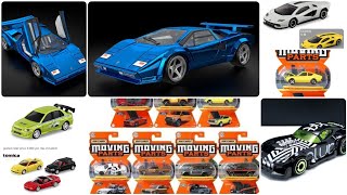 Hot Wheels RLC Lamborghini Countach, 2022 Matchbox Moving Parts Mix 5, Tomica Sept Release Type R