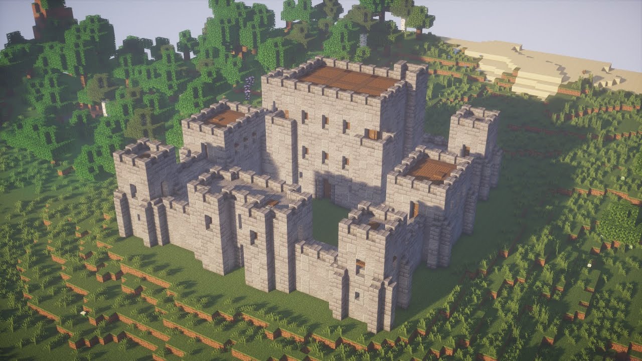 Minecraft 中世の城塞の作り方 How To Build A Medieval Fortress Youtube