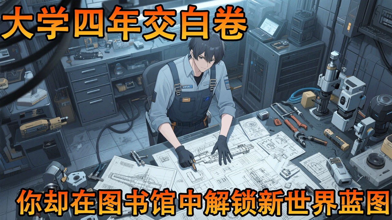 大學四年交白卷被當學渣，卻在圖書館完成系統任務解鎖科技藍圖，畢設直接上交頂級戰鬥機設計圖，導師震驚：你管這叫畢業設計？#小说 #動漫 #热血 #冒险