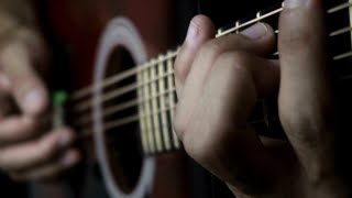 Man Playing Acoustic Guitar | 4K Black Background | Stock Footage | No Copyright | Motion Graphics