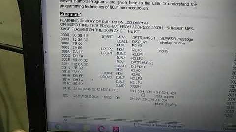 Vinytics 8031 LCD trainer kit demo