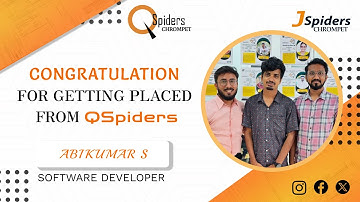 My Honest Placement Journey from QSpiders/JSpiders/PYspiders Chromepet Chennai| SOFTWARE DEVELOPER