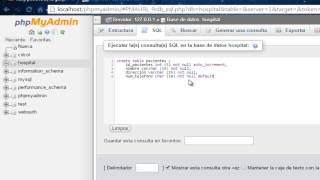 TUTORIAL COMO CREAR UNA BASE DE DATOS EN LOCALHOST/MYSQL