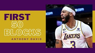 Anthony Davis First 50 Blocks This Season So Far (2022-2023)