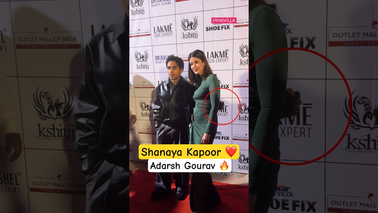 Shanaya Kapoor & Adarsh Gourav On the trailer launch of Tu Ya Main ❤️🔥 