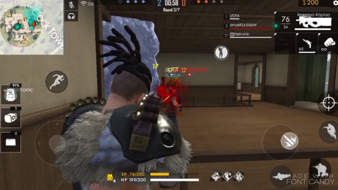 Juego el nuevo *modo de free fire* (4vs4) - YouTube