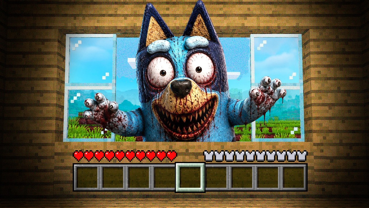 Sobreviví A Bluey MALDITA En Minecraft