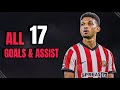 Amad diallo  all 17 goals  assists in 20222023 for sunderland