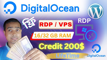 How to Create Digital ocean $200 Free Trail Account | Digital ocean RDP/VPS Server WordPress Hosting