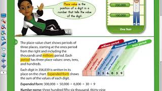 Numbers Through One Million, for Grade 4 students