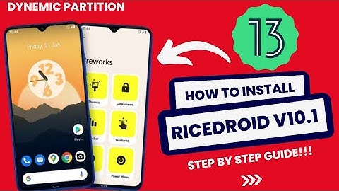 How To Install RiceDroid V10.1 || Dynamic Partition || Step By Step Guide.