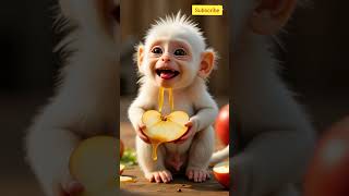 White monkey laughing.... 😂#trending #viralmonkey #monkey #viralvideo #funnyvideo #babymonkey #cute