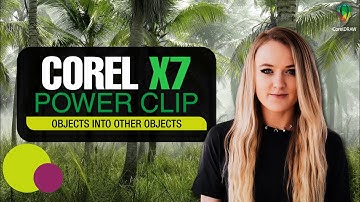 Corel X7 Power Clip Clipping Objects Into Other Objects #coreldrawtutorial #powerclip #coreldraw