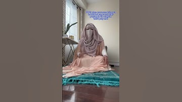 Thumbnail of Fold the prayer mat or shaytan will pray on it #shorts