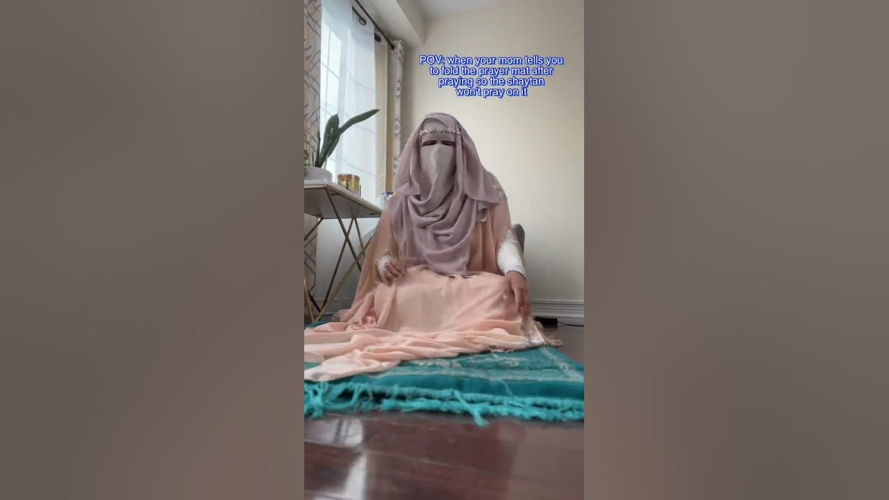 Fold the prayer mat or shaytan will pray on it #shorts