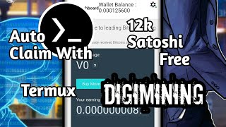 Digimining Auto Claim Free Bitcoin || Via Termux Script screenshot 2