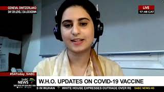 WHO updates on the COVID-19 vaccine: 29 January 2021