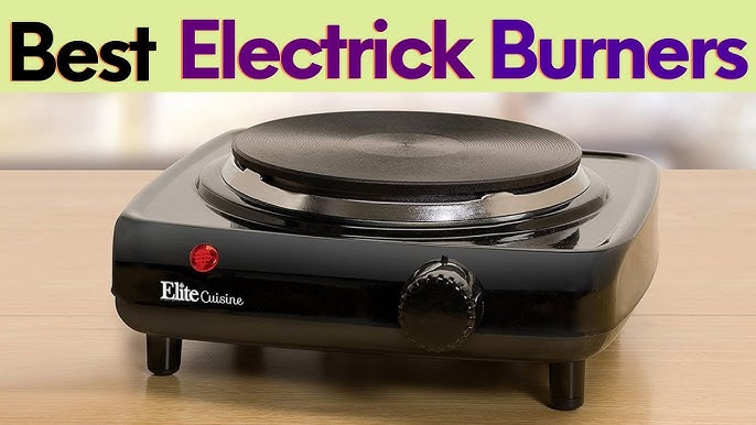 1500W Hot Plate for Cooking Electric Single Burner with Handles 6 Power  Levels