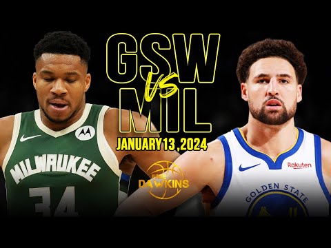 Golden State Warriors vs Milwaukee Bucks Full Game Highlights | January 13, 2024 | FreeDawkins