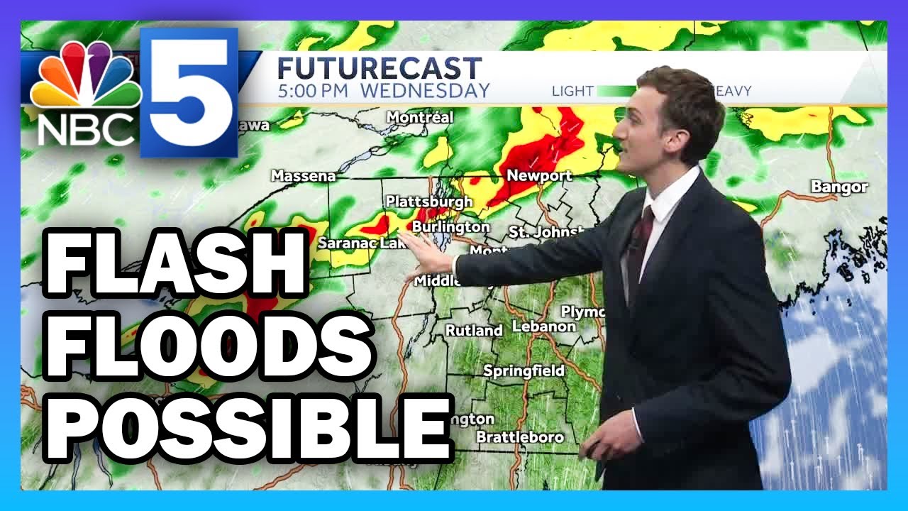 Video: Flash flooding possible Wednesday (07-08-24) - YouTube