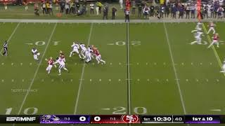 Ref trips Lamar Jackson for the safety
