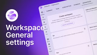 Workspace General settings