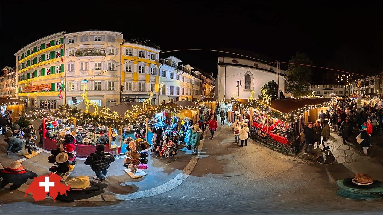 Lucerne at Christmas  | Switzerland’s Most Romantic City at Night (4K)