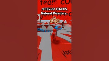 HACKING Natural disaster survival.. #roblox #naturaldisastersurvival #funny #hacker #c00lkidd