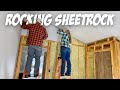 Hanging Drywall and Furnace Problems | Husband and Wife Building a House