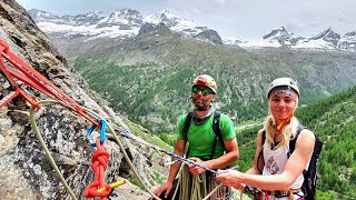 Italy  - Climbing  - Pont  - Multi pitch training