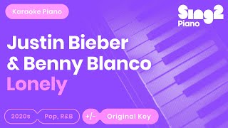 Lonely Karaoke | Justin Bieber, benny blanco (Piano Karaoke)