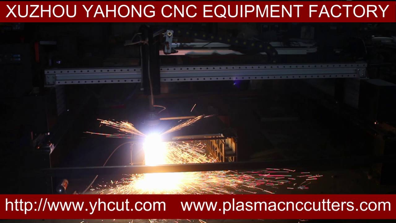 light gantry machine plasma cutting video