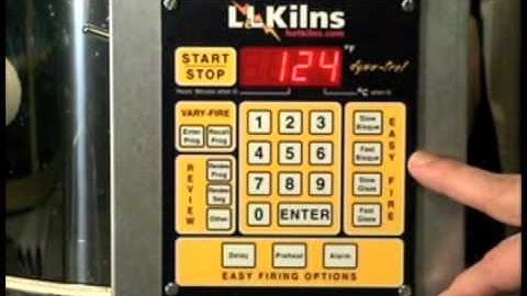 Setting other options on the DynaTrol Control on an L&L kiln