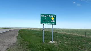 Wyoming Nebraska State Line with underground Minuteman III Missile Silo seen at 11 seconds.