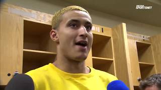Kyle Kuzma interview after dropping a season high 36 points vs the Thunder