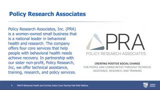 Enhancing Behavioral Health and Criminal Justice Partnerships Through Cross Training [WEBINAR]