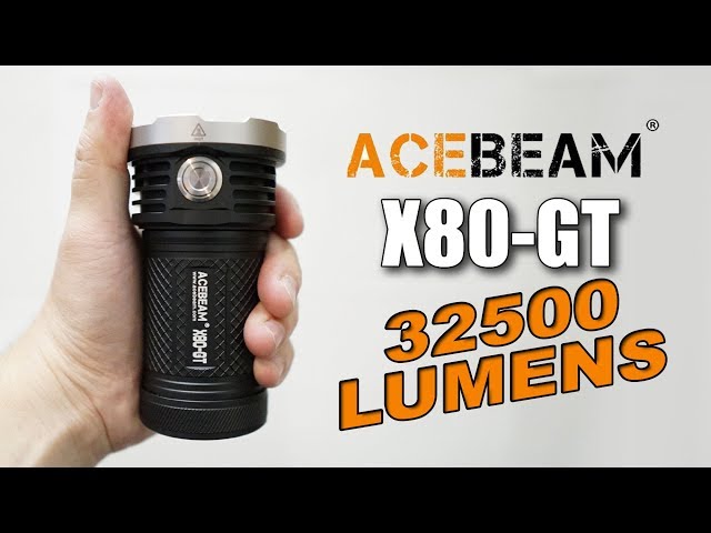 Acebeam X80-GT - World's Brightest pop can flashlight! - YouTube