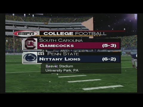 NCAA College Football 2k3 (Xbox) Week 9 - South Carolina vs Penn State