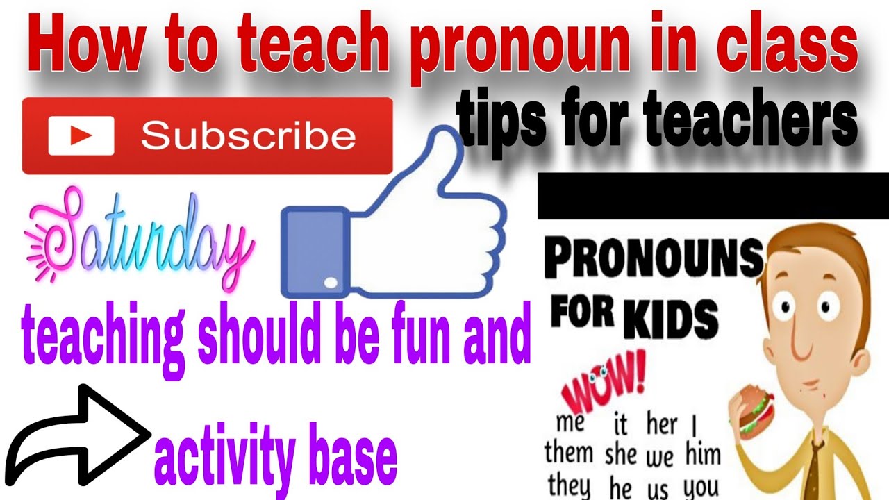 How to teach pronoun to kids/fun easy learning/ teaching with activity ...