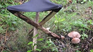 This is a step by step instructional on how to make a camp chair or stool pattern and how to use that camp chair or stool pattern to 