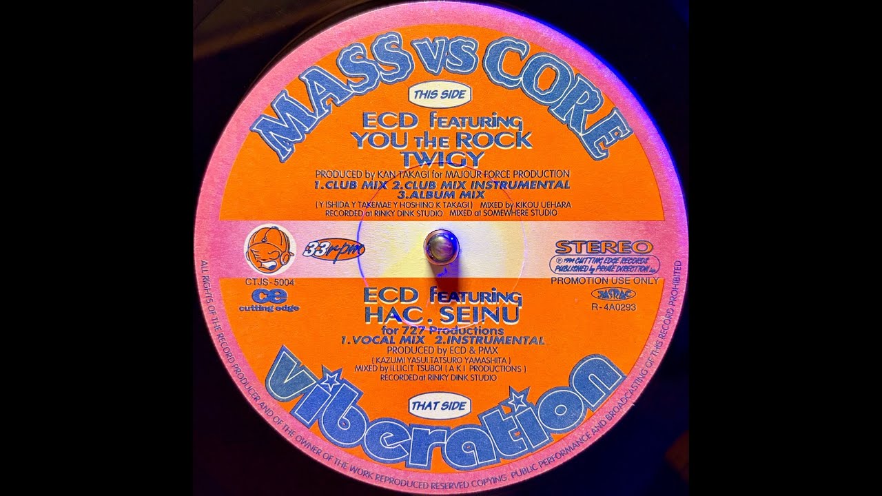 ECD MASS vs CORE 12インチ アナログレコード ECD feat. You The Rock, Twigy - Mass vs Core (Club Mix) [vinyl