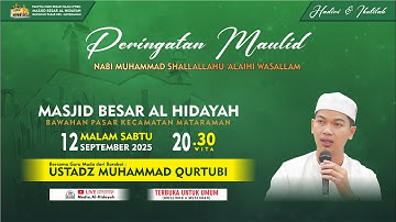 Peringatan Maulid Nabi Muhammad ﷺ di Masjid Besar Al Hidayah Bawahan Pasar | 12 September 2025