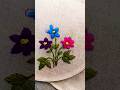 beautiful flowers embroidery design!! #shorts #trending #viral #new