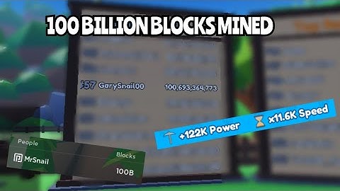100B BLOCKS MINED | Mining Simulator 2