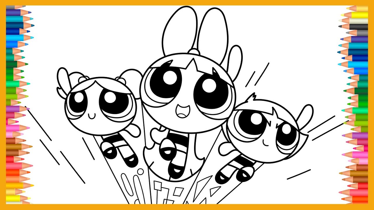 🎨Coloring The Powerpuff Girls | How To Color, Easy Coloring, Painting ...